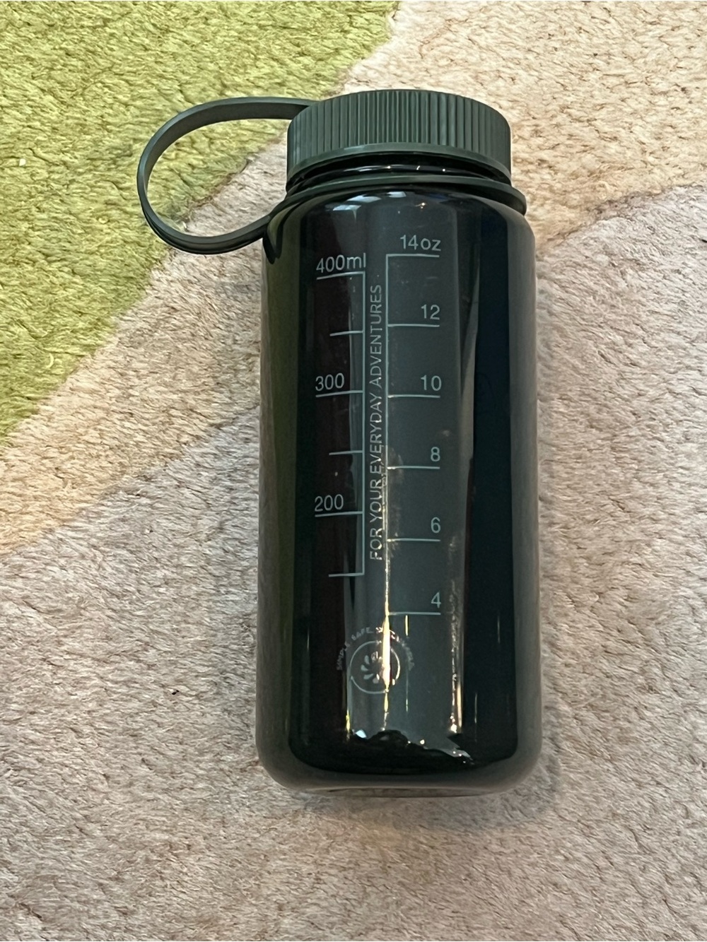 Nalgene Sustain 16oz Wide Mouth Bottle (Jade) Recycled Reusable Green